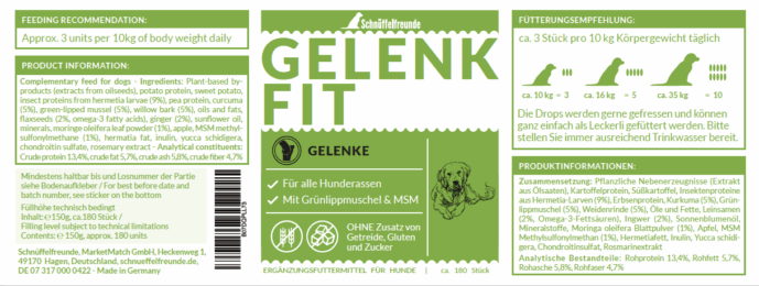 Gelenk Fit I 150g Standardgröße I Zur Unterstützung der Knochen und Gelenke – Bild 7