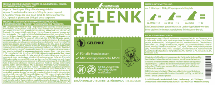 Gelenk Fit I 300g Vorratsgröße I Zur Unterstützung der Knochen und Gelenke – Bild 7
